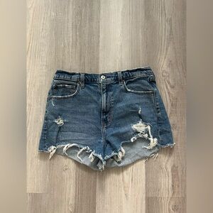 Abercrombie & Fitch “The Mom Short” High Rise Jean Shorts